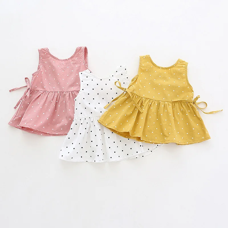 2019 girl's Point Doll dress Baby's Loving Sleeveless Top dress Korean Pure Cotton Children's Dress
2019 girl's Point Doll dress Baby's Loving Sleeveless Top dress Korean Pure Cotton Children's Dress