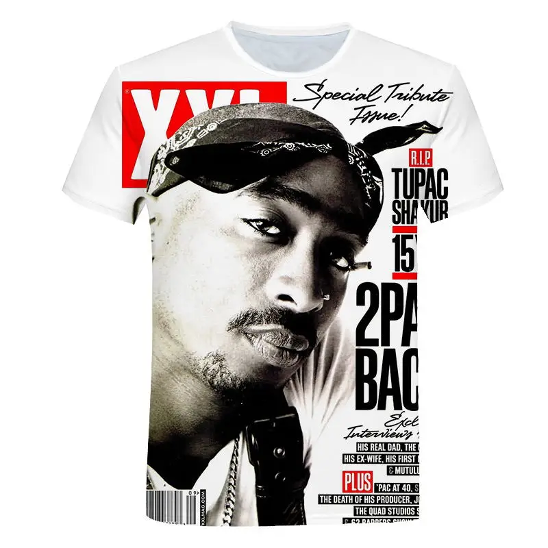 Hip Hop T-shirt Men 2019 New Fashion 3d t-shirt Print Rapper Tupac Amaru Shakur / 2Pac Summer Tops Tees Loose t shirt men M-5XL 
Hip Hop T-shirt Men 2019 New Fashion 3d t-shirt Print Rapper Tupac Amaru Shakur / 2Pac Summer Tops Tees Loose t shirt men M-5XL
