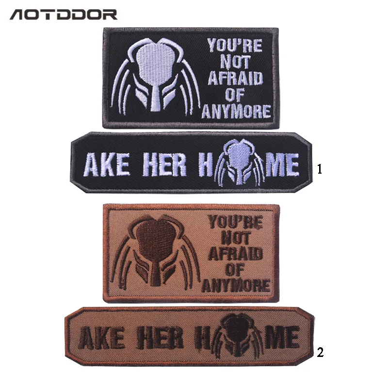 1 комплект военные тактические нашивки с вышивкой для одежды|patches appliques|embroidered