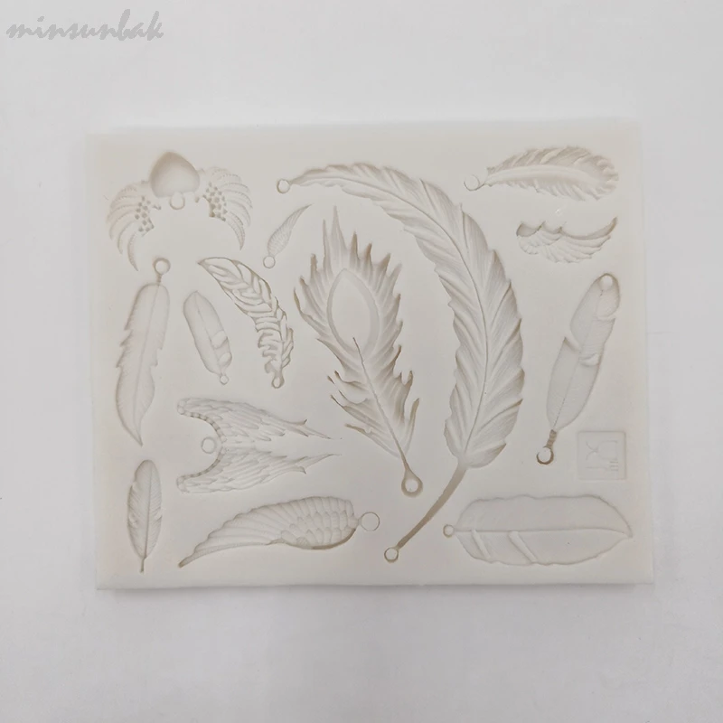 minsunbak Feather Wedding Silicone Mold Fondant Mold Wings Chocolate Cake Decoration Baking Tools
minsunbak Feather Wedding Silicone Mold Fondant Mold Wings Chocolate Cake Decoration Baking Tools