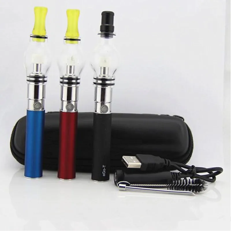 SUB TWO new eGo glass global vaporizer kit Glass Bulb atomizer for Wax electronic cigarette ego-t kit vape pen e cig