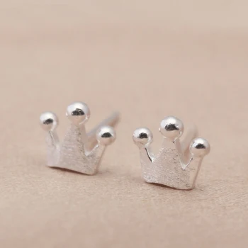Fashion Sterling Silver Jewelry Real 925 Sterling Silver Crown Earrings For Women Brincos Free Shipping
Fashion Sterling Silver Jewelry Real 925 Sterling Silver Crown Earrings For Women Brincos Free Shipping