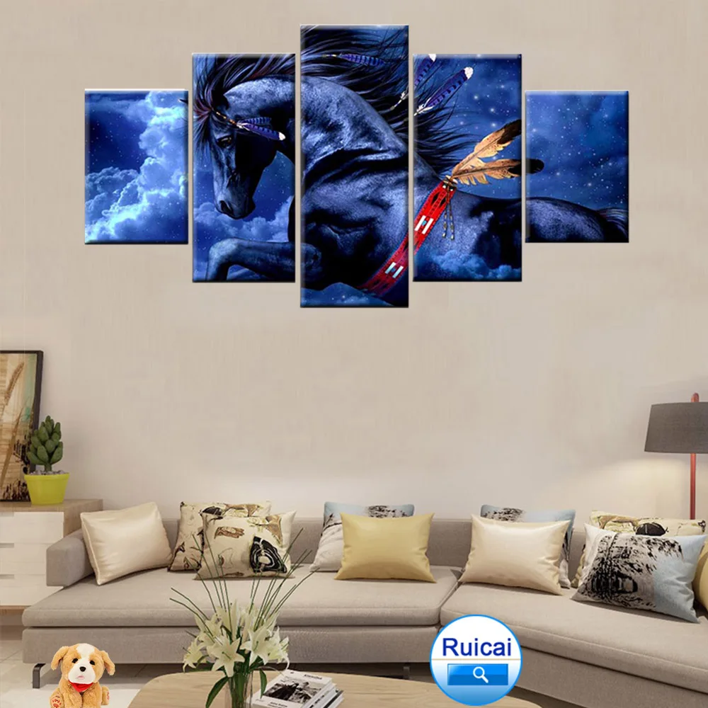 5 panel HD canvas painting animal horse painting poster modular bedroom living room home wall art decoration
5 panel HD canvas painting animal horse painting poster modular bedroom living room home wall art decoration