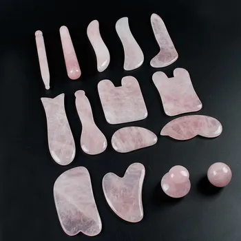 1 piece Chinese Natural pink quartz Stone Guasha Massage Tool Gua Sha Massage Stone Facial Treatment Scraping Care Healthy Tool
1 piece Chinese Natural pink quartz Stone Guasha Massage Tool Gua Sha Massage Stone Facial Treatment Scraping Care Healthy Tool