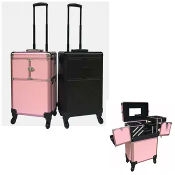 Aluminum Makeup Train Case with Inner Tray small Mirror Trolley Beauty Box for Girl Gift Box
Aluminum Makeup Train Case with Inner Tray small Mirror Trolley Beauty Box for Girl Gift Box