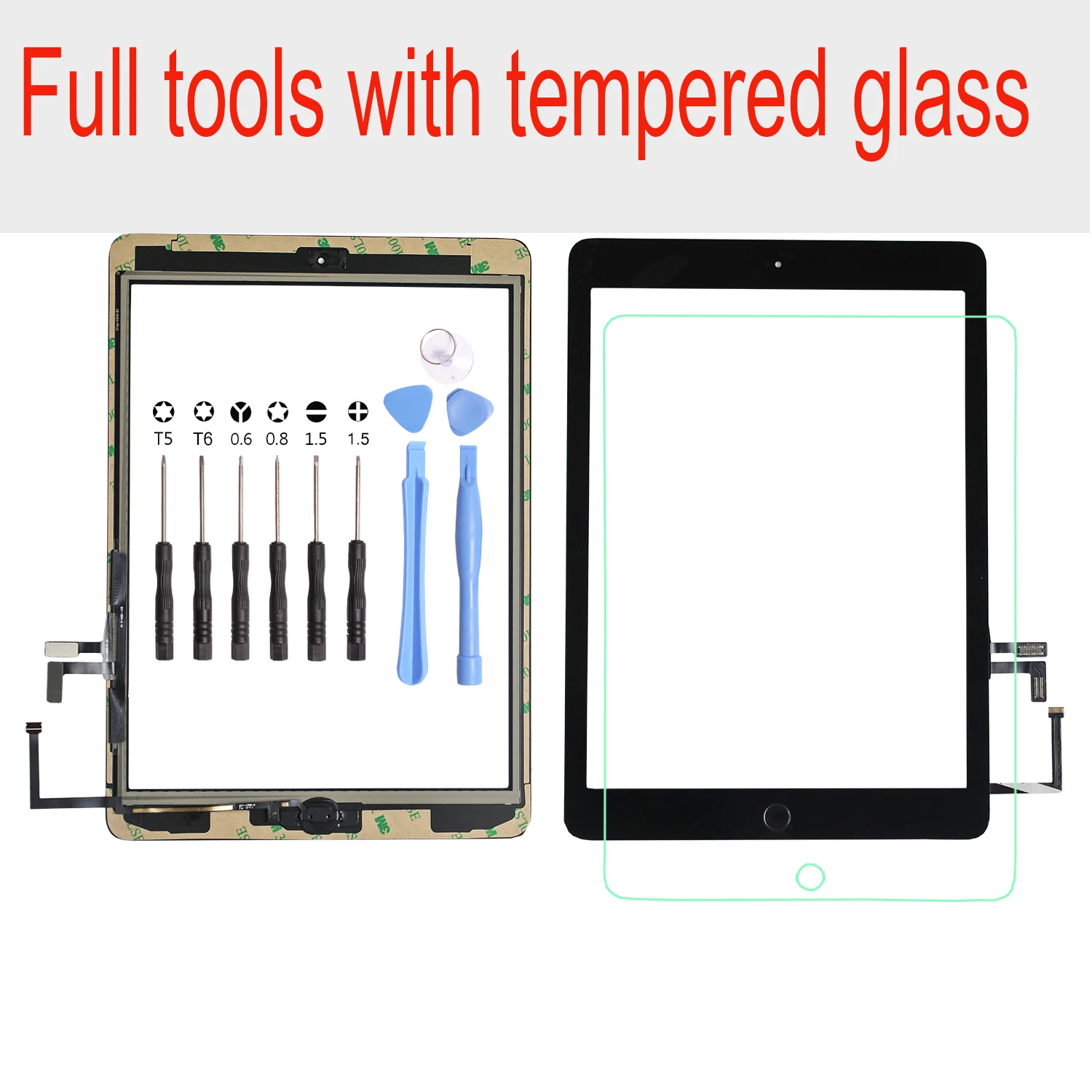 Tested Well Black And White For iPad 5 Air 1 Touch Screen A1474 A1475 A1476 With Home Button+ Tools +Tempered Glass
Tested Well Black And White For iPad 5 Air 1 Touch Screen A1474 A1475 A1476 With Home Button+ Tools +Tempered Glass