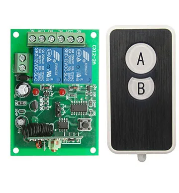 DC12V 10A 2CH Wireless RF Remote Control Switch Ultra - thin acrylic Transmitter+ Receiver for Appliances Gate Garage Door
DC12V 10A 2CH Wireless RF Remote Control Switch Ultra - thin acrylic Transmitter+ Receiver for Appliances Gate Garage Door