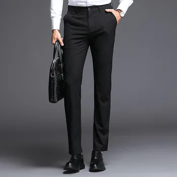 Spring New Mens Plus Size 40 Business Slim Fit Formal Long Pants Office Work Career Trouser Suit Pants Zip Fly Pantalones Hombre
Spring New Mens Plus Size 40 Business Slim Fit Formal Long Pants Office Work Career Trouser Suit Pants Zip Fly Pantalones Hombre