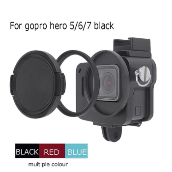 Aluminum Hero 5 6 7 black cage Protective Housing Case Cover Metal frame UV filter caps for GoPro 6 Go Pro 7 Camera Accessories
Aluminum Hero 5 6 7 black cage Protective Housing Case Cover Metal frame UV filter caps for GoPro 6 Go Pro 7 Camera Accessories