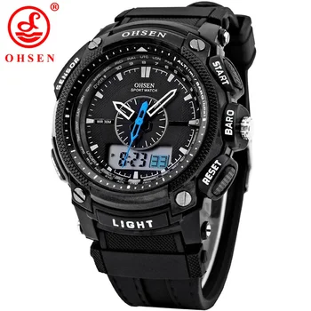 OHSEN Digital Watch Men Sport Anlago Led Dual Display Watches Men Black Casual Electronic Wrist Watches Relogio Masculino 1209
OHSEN Digital Watch Men Sport Anlago Led Dual Display Watches Men Black Casual Electronic Wrist Watches Relogio Masculino 1209