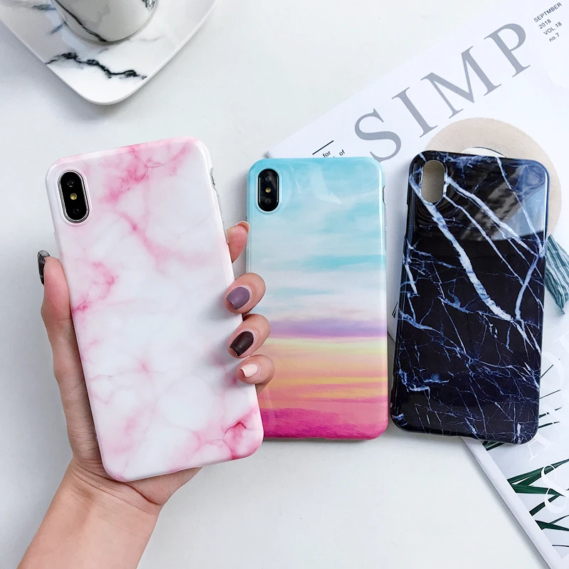 ZFTANG Marble Case For Coque iphone XS XR XS Max X 8 7 6 6S Plus Case Soft TPU Silicone Cover For iphone XS Case Phone Bag Cover
ZFTANG Marble Case For Coque iphone XS XR XS Max X 8 7 6 6S Plus Case Soft TPU Silicone Cover For iphone XS Case Phone Bag Cover
