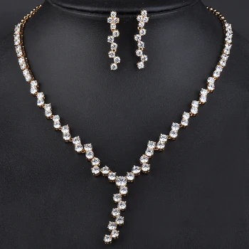 Hot Seling Silver Color Austrian Crystal Jewelry Sets Fashion African Necklace and Earring Set for Women GLN0122
Hot Seling Silver Color Austrian Crystal Jewelry Sets Fashion African Necklace and Earring Set for Women GLN0122