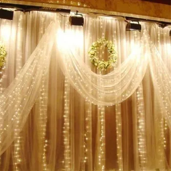 Thrisdar 10X1M 10X2M 10X4M 10X5M Curtain Window LED String Light Garland Outdoor Christmas Wedding Party Event Wall Icicle Light
Thrisdar 10X1M 10X2M 10X4M 10X5M Curtain Window LED String Light Garland Outdoor Christmas Wedding Party Event Wall Icicle Light