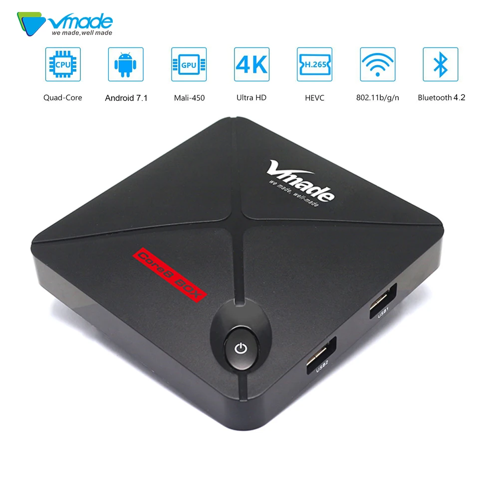New V9 PRO TV Box Android 7.1 Octa Core Amlogic S912 Quad Core Cortex-A53 2GB 16GB H.265 Bluetooth 4.2 Support WIFI Set Top Box
New V9 PRO TV Box Android 7.1 Octa Core Amlogic S912 Quad Core Cortex-A53 2GB 16GB H.265 Bluetooth 4.2 Support WIFI Set Top Box