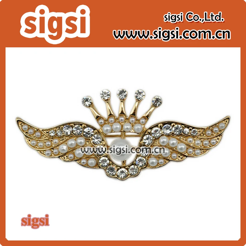 100 шт. модные золотистые стразы pearl crown Брошь крылья pin для подарка Вечерние
100 шт. модные золотистые стразы pearl crown Брошь крылья pin для подарка Вечерние