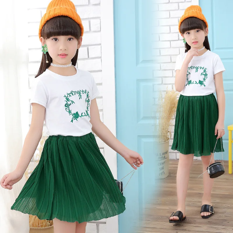 2018 Summer Casual Girl Clothes Sets Cotton Baby Girls T-Shirt + Short Dress 2PCS Sets Girls Princess Suit Kids Clothes Outwear
2018 Summer Casual Girl Clothes Sets Cotton Baby Girls T-Shirt + Short Dress 2PCS Sets Girls Princess Suit Kids Clothes Outwear