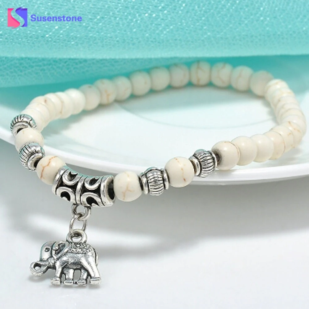 New Bijoux Elephant Bracelets Bangles White Natural Stone Bracelet For Women Pulseiras Femininas Boho Jewelry Gift
New Bijoux Elephant Bracelets Bangles White Natural Stone Bracelet For Women Pulseiras Femininas Boho Jewelry Gift