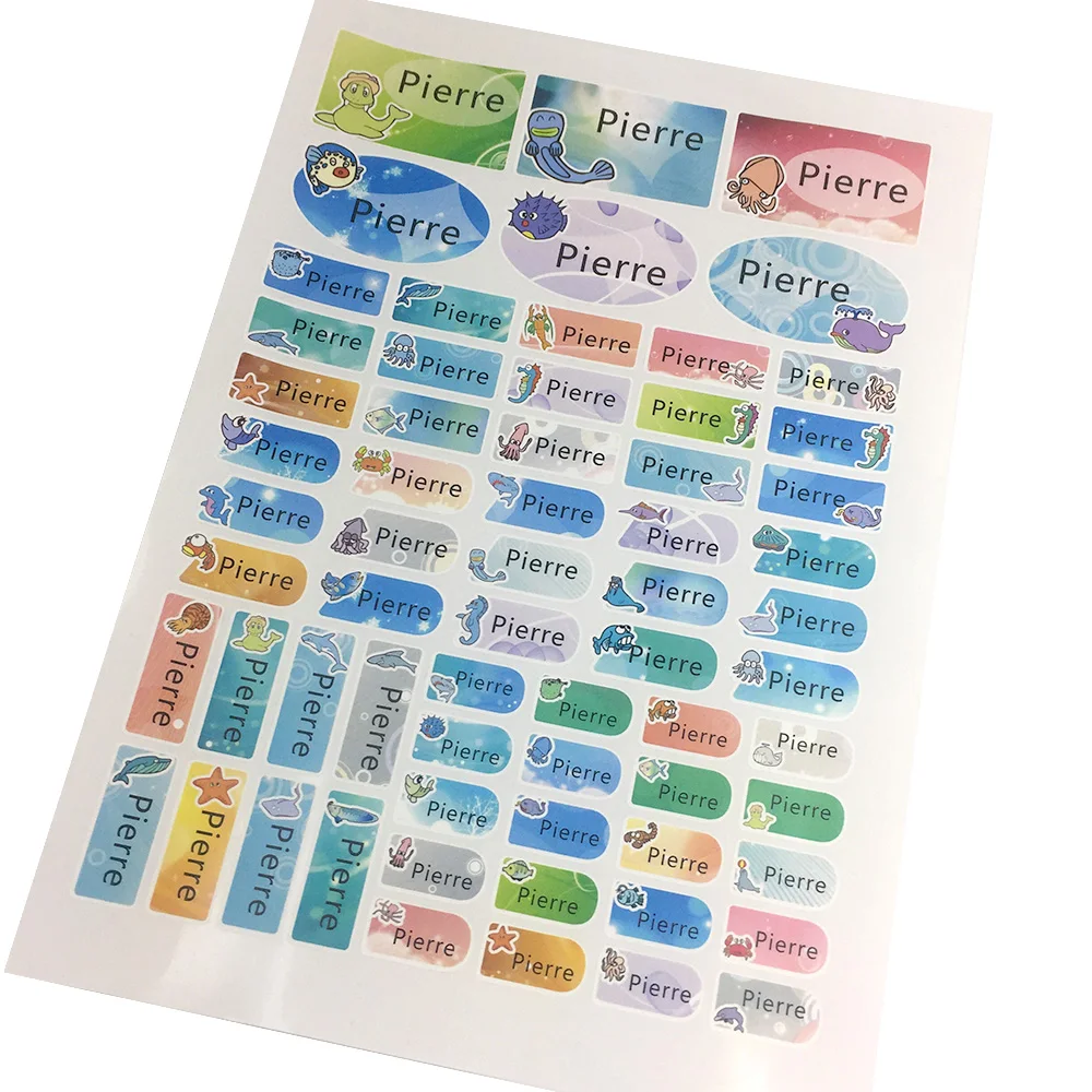 64Pcs Sea Fish Cute Decals Name Tags Stickers Personalized Printing Custom Labels For Children Camp Daycare School Stationery
64Pcs Sea Fish Cute Decals Name Tags Stickers Personalized Printing Custom Labels For Children Camp Daycare School Stationery
