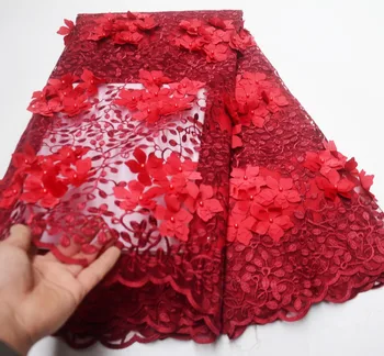 Nigerian lace fabric luxury french tulle lace with beads high quality lace red 3d flower net lace fabric 5yards/lot P58001
Nigerian lace fabric luxury french tulle lace with beads high quality lace red 3d flower net lace fabric 5yards/lot P58001