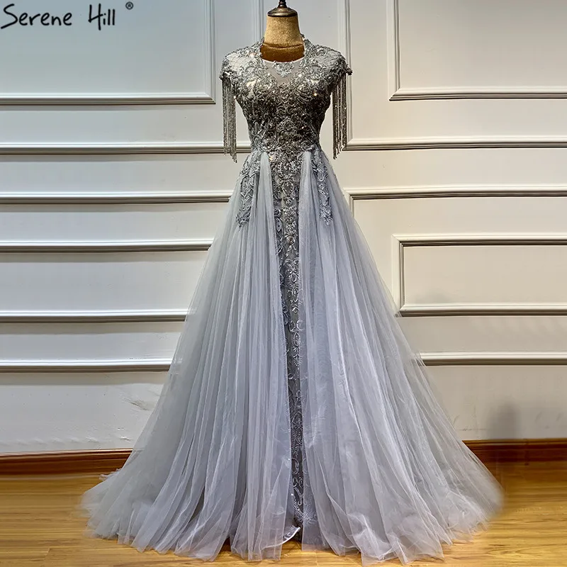 Grey Crystal Tassel Luxury Evening Dresses 2019 Latest Design O-Neck Sleeveless Lace Evening Gowns Serene Hill BLA60845
Grey Crystal Tassel Luxury Evening Dresses 2019 Latest Design O-Neck Sleeveless Lace Evening Gowns Serene Hill BLA60845