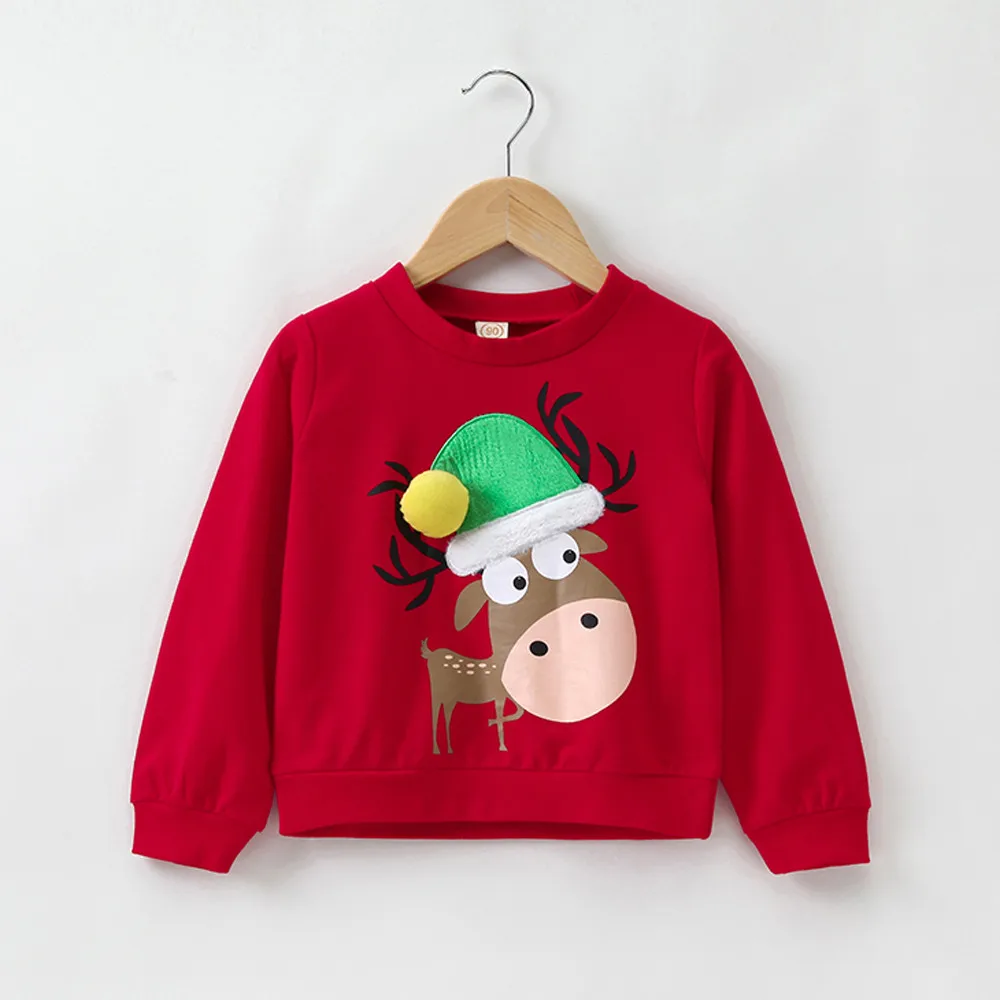 Children Tops Toddler Kids Baby Girls Boys Christmas Hats Elk Print Pullover Tops Baby Clothesbaju Anak Perempuan
Children Tops Toddler Kids Baby Girls Boys Christmas Hats Elk Print Pullover Tops Baby Clothesbaju Anak Perempuan