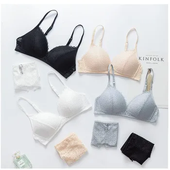 Sexy L Wire Free Underclothes Underwear Girl /Women Triangle 3/4 Thin Cup Gather Adjustment Convertible Straps Bra Set
Sexy L Wire Free Underclothes Underwear Girl /Women Triangle 3/4 Thin Cup Gather Adjustment Convertible Straps Bra Set