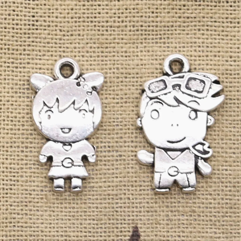 12pcs Charms lover boy girl 23x14mm Antique Silver Bronze Plated Pendants Making DIY Handmade Tibetan Silver Bronze Jewelry
12pcs Charms lover boy girl 23x14mm Antique Silver Bronze Plated Pendants Making DIY Handmade Tibetan Silver Bronze Jewelry