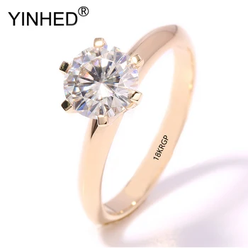 YINHED Original 18KRGP Gold Color Wedding Rings for Women Real Zircon CZ Solitaire Engagement Ring Gift Jewelry ZR674
YINHED Original 18KRGP Gold Color Wedding Rings for Women Real Zircon CZ Solitaire Engagement Ring Gift Jewelry ZR674