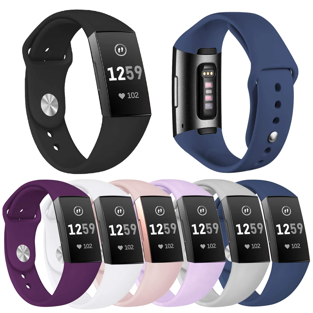 Ремешок на запястье для Fitbit Charge 3 спортивный ремешок часов Charge3 4 сменный мужской t