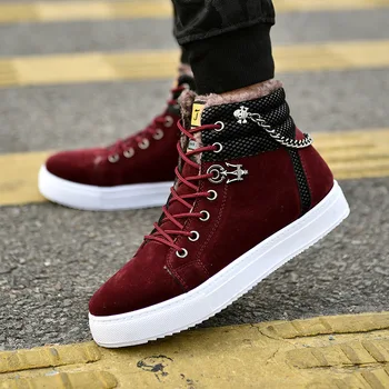 Excellent Quality Warm Winter Men shoes High Top Canvas Casual Shoes Men Boots Autumn Leather Sneakers Metal Chain Male Flats
Excellent Quality Warm Winter Men shoes High Top Canvas Casual Shoes Men Boots Autumn Leather Sneakers Metal Chain Male Flats