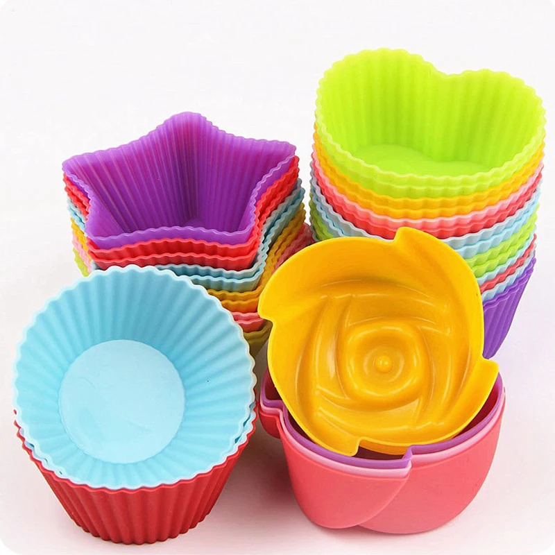 12PCS 7CM Silicone Cupcake Round Heart Cake Cup Silicone Muffin Cups Silicon Cake Baking Molds
12PCS 7CM Silicone Cupcake Round Heart Cake Cup Silicone Muffin Cups Silicon Cake Baking Molds