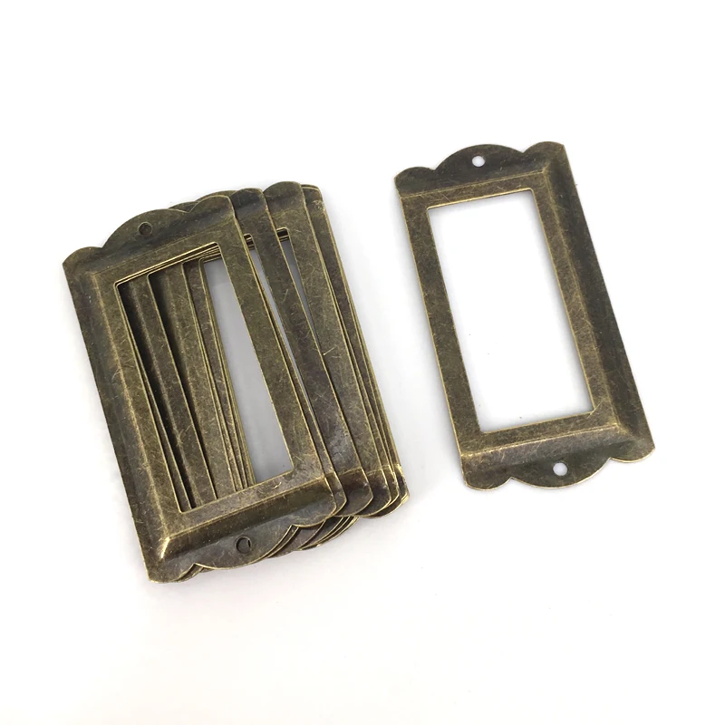 12Pcs Antique Bronze Metal Label Frame File Name Card Holder For Furniture Cabinet Drawer Box Case Bin
12Pcs Antique Bronze Metal Label Frame File Name Card Holder For Furniture Cabinet Drawer Box Case Bin