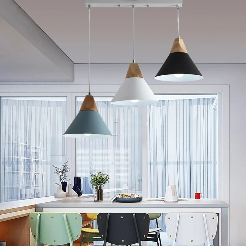 Pendant Lights Dining Room Pendant Lamps Modern Colorful Restaurant Coffee Bedroom Lighting Iron+Solid Wood E27 Holder
Pendant Lights Dining Room Pendant Lamps Modern Colorful Restaurant Coffee Bedroom Lighting Iron+Solid Wood E27 Holder