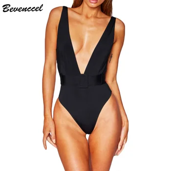 Bevenccel Sexy Deep V Bodycon Women Summer Bandage Bodysuit Sleeveless Elegant Celebrity Beach Party Jumpsuit with Belt
Bevenccel Sexy Deep V Bodycon Women Summer Bandage Bodysuit Sleeveless Elegant Celebrity Beach Party Jumpsuit with Belt