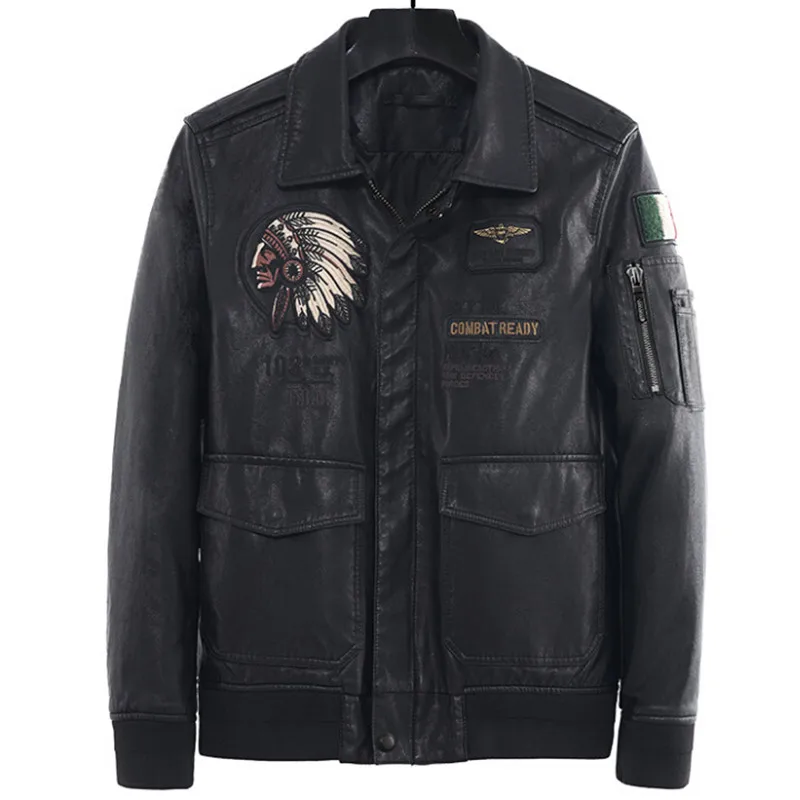 Genuine Leather Jacket Men Motorcycle Spring Autumn Vintage Real Leather Coat Male Slim Fit Indian Italy Casual Pilot Jacket
Genuine Leather Jacket Men Motorcycle Spring Autumn Vintage Real Leather Coat Male Slim Fit Indian Italy Casual Pilot Jacket