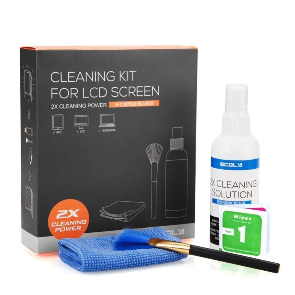 Ecola CD-EL140 laptop display cleaner 4 piece set, computer display mobile phone display cleaner.
Ecola CD-EL140 laptop display cleaner 4 piece set, computer display mobile phone display cleaner.