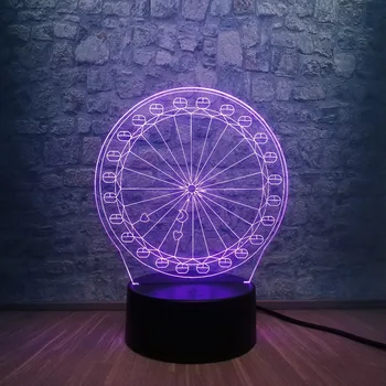 Innovative Gadget Ferris Wheel 7 Colors Change Night Light RGB Lighting Bedroom Beside Luminaria Decorative Romantic Girl Gifts
Innovative Gadget Ferris Wheel 7 Colors Change Night Light RGB Lighting Bedroom Beside Luminaria Decorative Romantic Girl Gifts