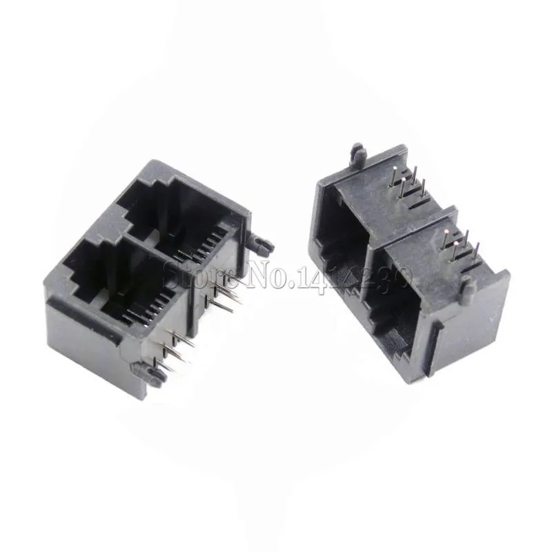 10Pcs RJ11 RJ-11 Double 6P4C Female PCB Mount Modular For Network Interface Connector 4 Needle Grey
10Pcs RJ11 RJ-11 Double 6P4C Female PCB Mount Modular For Network Interface Connector 4 Needle Grey