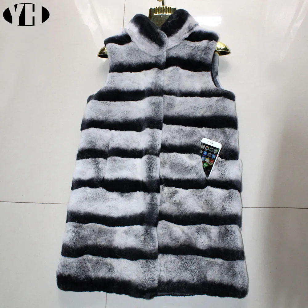 New Arrival women Chinchilla vest winter real rex rabbit fur waistcoat warm soft natural rex rabbit fur outerwear high quality
New Arrival women Chinchilla vest winter real rex rabbit fur waistcoat warm soft natural rex rabbit fur outerwear high quality