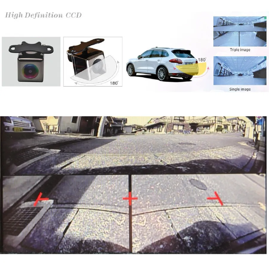 car Multi-view Vehicle Backup HD 180 degree view front +back visual parking monitor camera for 12V car styling parking detector
car Multi-view Vehicle Backup HD 180 degree view front +back visual parking monitor camera for 12V car styling parking detector