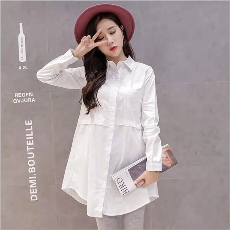 2019 Spring Summer Fashion White Cotton Maternity Blouses A Line Loose Shirts Clothes for Pregnant Women Pregnancy Tops QV821
2019 Spring Summer Fashion White Cotton Maternity Blouses A Line Loose Shirts Clothes for Pregnant Women Pregnancy Tops QV821
