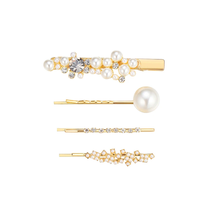 CHIMERA Pearl Crystal Bobby Pins 4pcs/set Bead Duckbill Hair Clips Elegant Bridal Hairpin Barrette Women Girls Hair Accessories
CHIMERA Pearl Crystal Bobby Pins 4pcs/set Bead Duckbill Hair Clips Elegant Bridal Hairpin Barrette Women Girls Hair Accessories