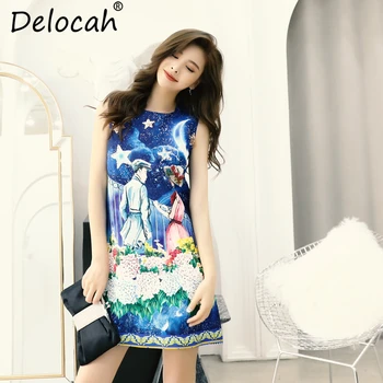 Delocah New 2019 Women Spring Summer Dress Runway Fashion Designer Sleeveless Gorgeous Beading Sequined Printed Elegant Dresses
Delocah New 2019 Women Spring Summer Dress Runway Fashion Designer Sleeveless Gorgeous Beading Sequined Printed Elegant Dresses