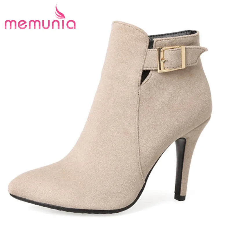 MEMUNIA 2018 big size 33-43 pointed toe autumn winter ankle boots for women sexy stiletto heels female shoes fashion boots
MEMUNIA 2018 big size 33-43 pointed toe autumn winter ankle boots for women sexy stiletto heels female shoes fashion boots