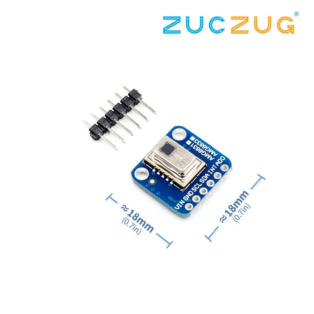 AMG8833 IR 8*8 Thermal Imager Array Temperature Sensor Module 8x8 Infrared Camera Sensor
AMG8833 IR 8*8 Thermal Imager Array Temperature Sensor Module 8x8 Infrared Camera Sensor