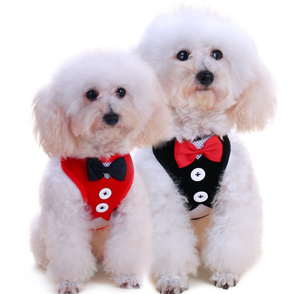 Fashion Bowtie Gentleman Suit Tuxedo Harness Vest with Leash for Pet Dog Puppy
Fashion Bowtie Gentleman Suit Tuxedo Harness Vest with Leash for Pet Dog Puppy