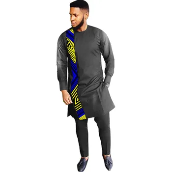 Fashion African Print Clothing Men Tops+Trousers Set T-Shirt And Pants Festive Costume Africa Style Men Clothes Customized
Fashion African Print Clothing Men Tops+Trousers Set T-Shirt And Pants Festive Costume Africa Style Men Clothes Customized
