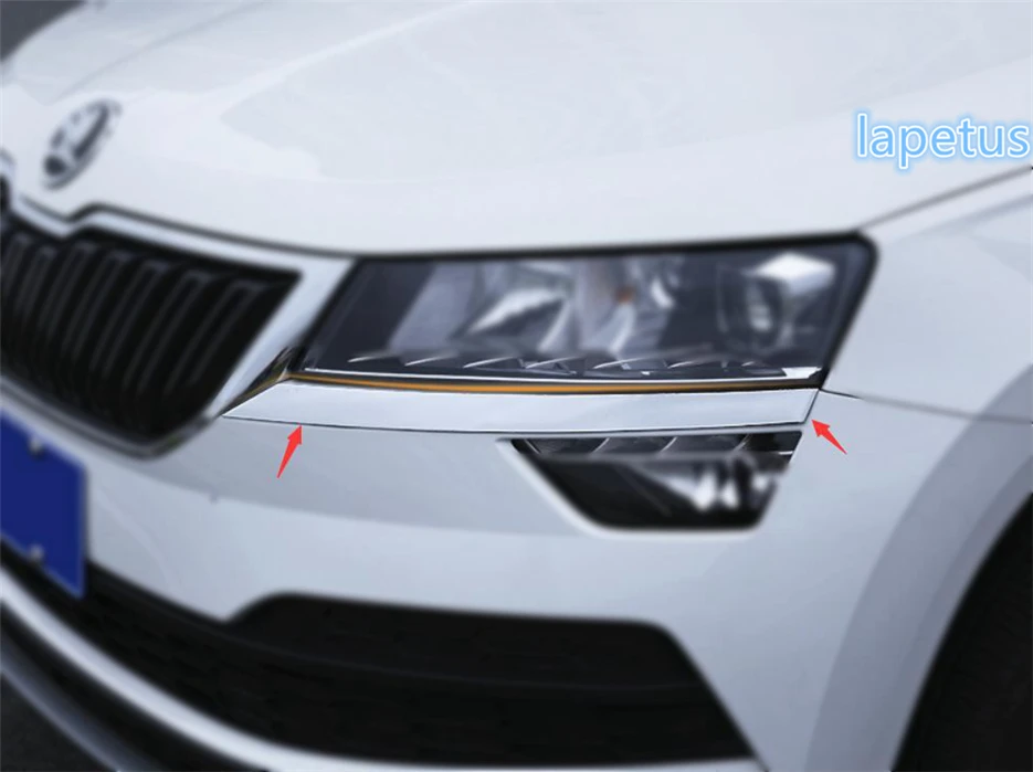 Lapetus Chrome Bright Front Head Lights Lamp Eyelid Eyebrow Decoration Strip Cover Trim 2 Pcs Fit For Skoda Karoq 2018 2019 ABS
Lapetus Chrome Bright Front Head Lights Lamp Eyelid Eyebrow Decoration Strip Cover Trim 2 Pcs Fit For Skoda Karoq 2018 2019 ABS