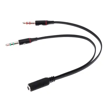 Universal 3.5mm Stereo Audio Male to 2 Female Headset Mic Y Splitter Cable Adapter Connector for Mobile phone earphone
Universal 3.5mm Stereo Audio Male to 2 Female Headset Mic Y Splitter Cable Adapter Connector for Mobile phone earphone