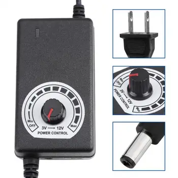 AC to DC Adapter 12V 2A Adjustable Power Supply Motor Speed Controller with US Plug For Electric Fan and Pump Blower Governor
AC to DC Adapter 12V 2A Adjustable Power Supply Motor Speed Controller with US Plug For Electric Fan and Pump Blower Governor
